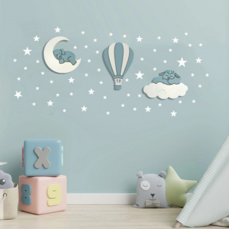 Üçlü Lamba Ayfil&KapadokyaBalon&BulutKuzu